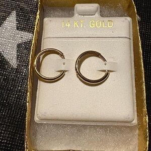 14K gold earrings